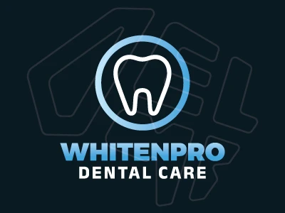 A budget-friendly logo featuring a circular design with a minimalist tooth inside. This logo is perfect for dentists.