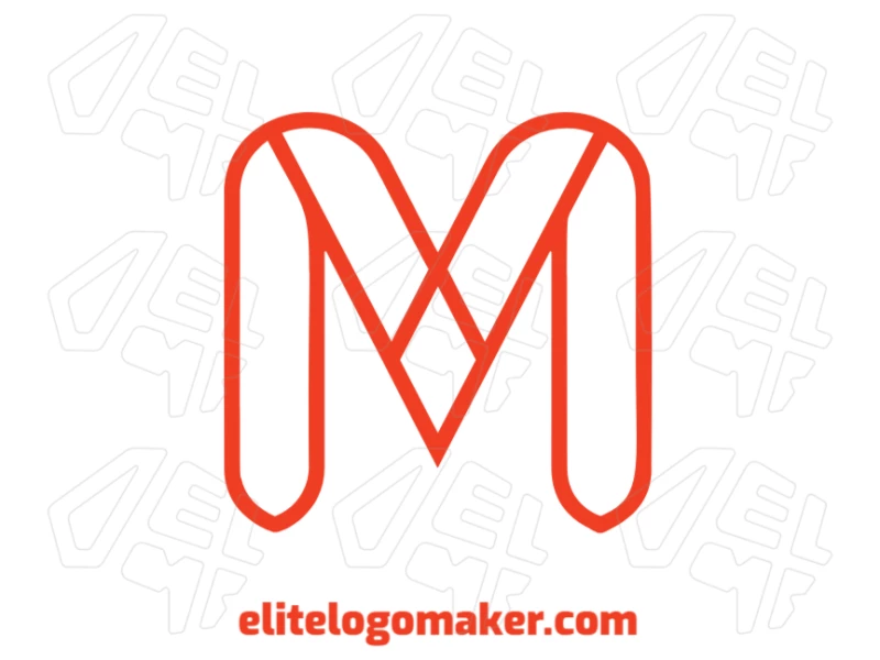 Original red 'M' letter logo with a simple and minimalistic design.