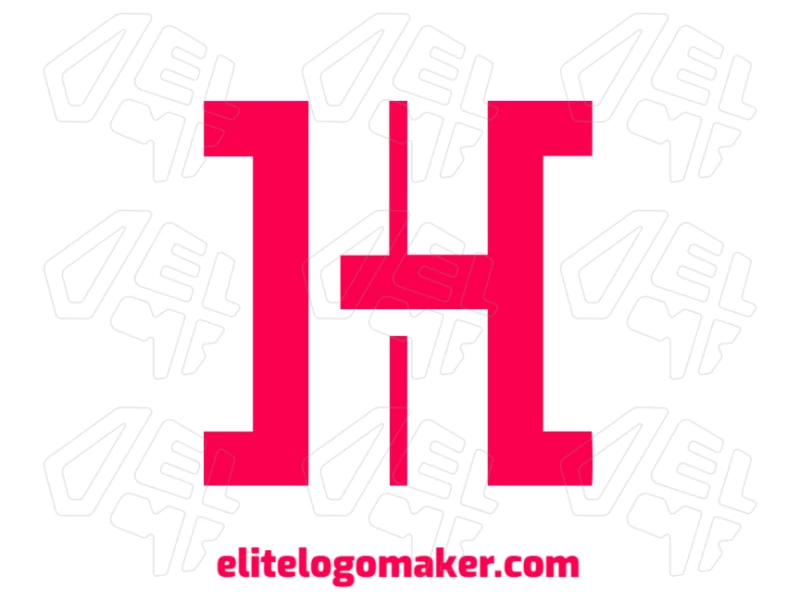 Abstract Letter "H" Logo Design - Instant Logo Creator Editable abstract letter "H" logo design with initial letter style and modern shapes.