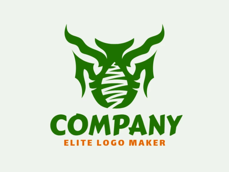 Get ready for a journey to another world with this abstract logo of a green alien head. Perfect for businesses related to gaming, sci-fi or entertainment.