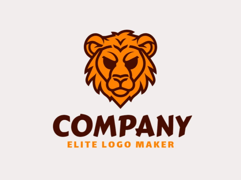 An abstract logo featuring the sharp, angular shapes of an angry lion, creating a bold and professional visual identity.