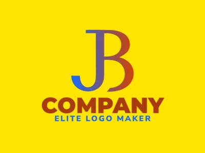 A professional and creative logo featuring the letter 'B' in a sophisticated gradient style, combining blue, brown, and orange for an attractive business representation.