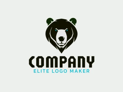 An abstract logo featuring the bold silhouette of a bear's head, symbolizing power and confidence.