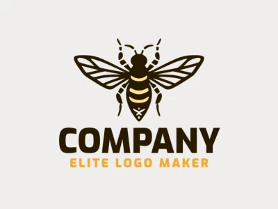 Embodying nature's harmony, this abstract logo features a bee in bold black and vibrant yellow. Its captivating design symbolizes productivity and sweetness, making it perfect for brands that strive for innovation and positivity.