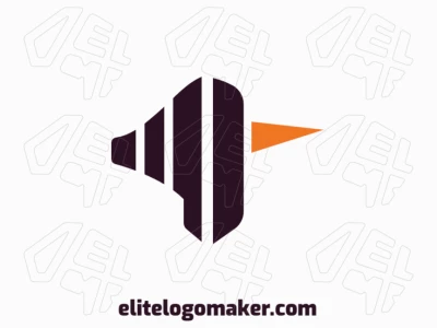 Ideal logo for different businesses, in the shape of a bird, with creative design and abstract style.