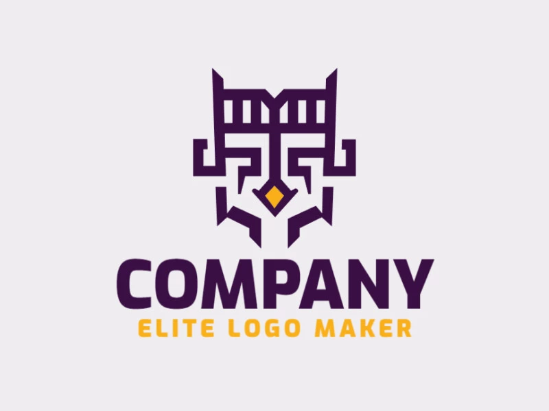 Create your online logo in the shape of a birdie, with customizable colors and animal style.