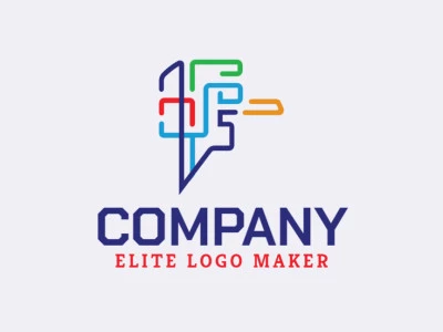 Customizable logo in the shape of a birdie with creative design and animal style.