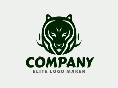 This logo showcases the sleek and powerful silhouette of a black panther in an abstract style, creating an enigmatic and captivating visual representation.