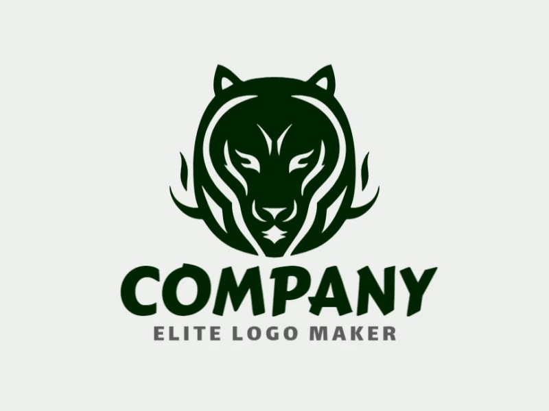 This logo showcases the sleek and powerful silhouette of a black panther in an abstract style, creating an enigmatic and captivating visual representation.