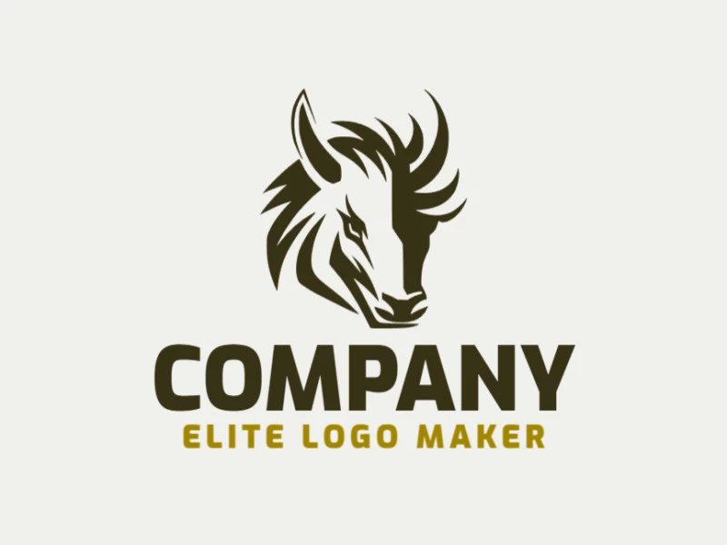 Ideal logo for different businesses in the shape of a boar with an abstract style.