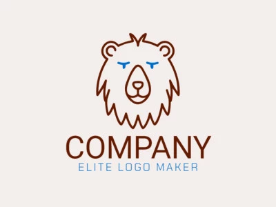 A distinctive monoline logo featuring a brown bear head, exuding fun and presence.