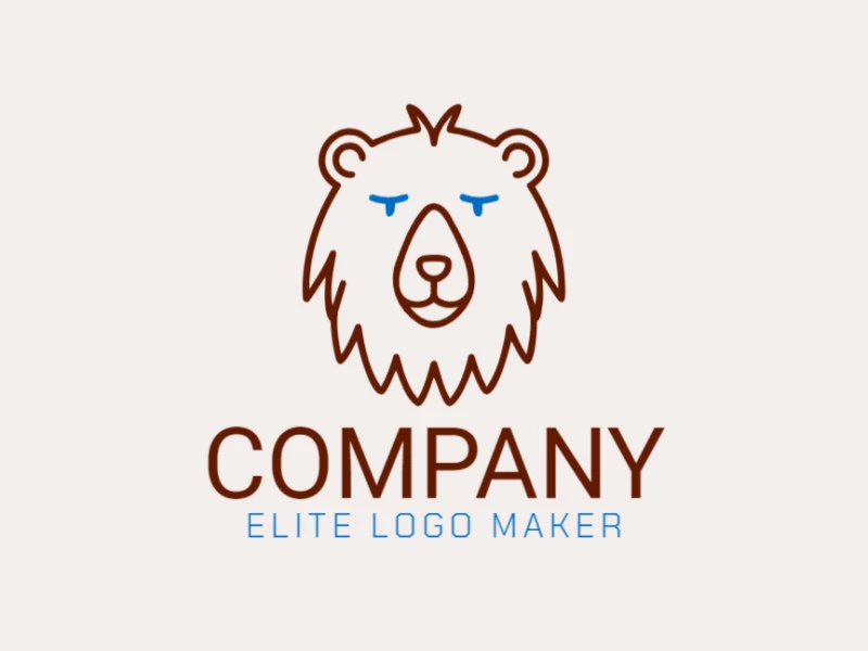 A distinctive monoline logo featuring a brown bear head, exuding fun and presence.