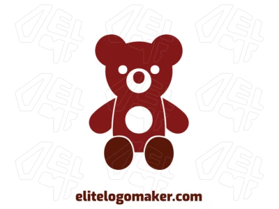 The brown toy bear with minimalist design offers a clean concept perfect for creating simple and effective logos with a modern touch.