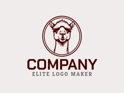 Logo in the shape of a camel with a dark brown color, this logo is ideal for different business areas.