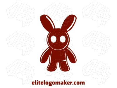 An attractive logo featuring a chocolate rabbit, designed in an abstract style for a unique and eye-catching look.