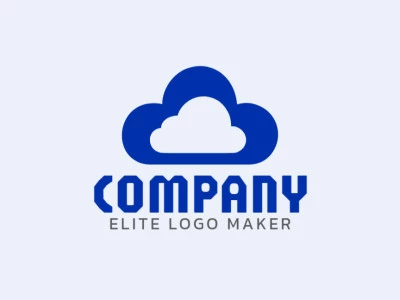 A pictorial logo of a dark blue cloud, captures the essence of serenity and imagination.