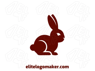 An elegant abstract logo with a coelho antento shape, symbolizing creativity and sophistication.