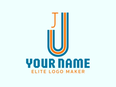 Creative logo design featuring combined letters 'J' in an initial letter style, perfect for a company looking for a unique and modern brand identity.