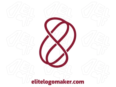 Continuous lines form an abstract and attractive logo with a flowing and modern visual identity.