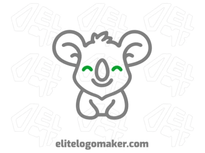 A noticeable logo featuring a customizable koala design in a minimalist style, offering a clean and modern visual identity.