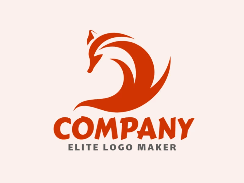 Create a memorable logo for your business in the shape of a dynamic fox with minimalist style and creative design.