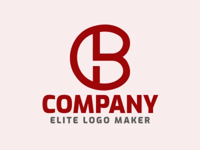 A simple yet elegant logo featuring the letter 'B' in dark red, embodying sophistication.