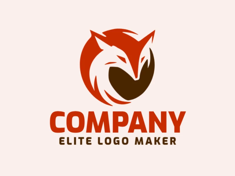 With its abstract design, this logo showcases a dynamic fox in shades of brown and red, embodying agility and creativity.