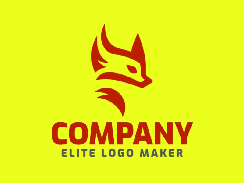 With a minimalist approach, this logo showcases a sleek and stylish fox silhouette in vibrant red. It conveys a sense of modernity and sophistication.