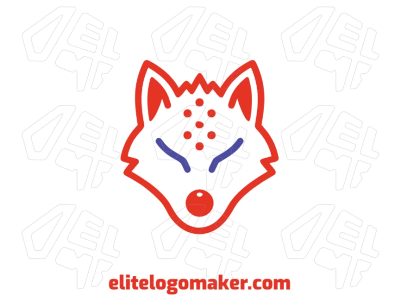 Simple fox head logo in a minimalist style, created to express a strong concept with clean lines and modern visual appeal.