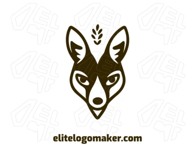 An attractive abstract logo featuring a simple fox design, perfect for modern and creative brand identities.