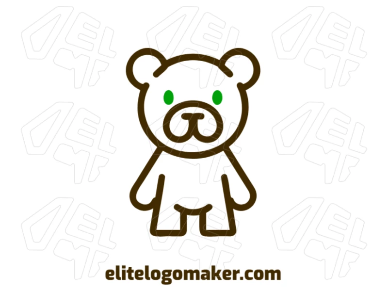 An appropriate logo featuring a friendly bear, designed in a simple style for a warm and welcoming look.