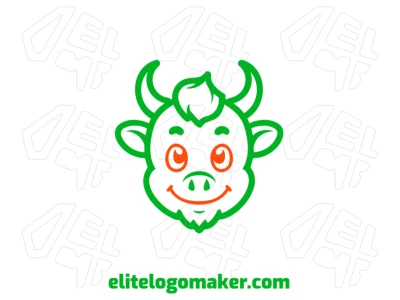 A customizable logo featuring a green monster, designed in a creative style to allow for unique variations while maintaining a playful and dynamic look.