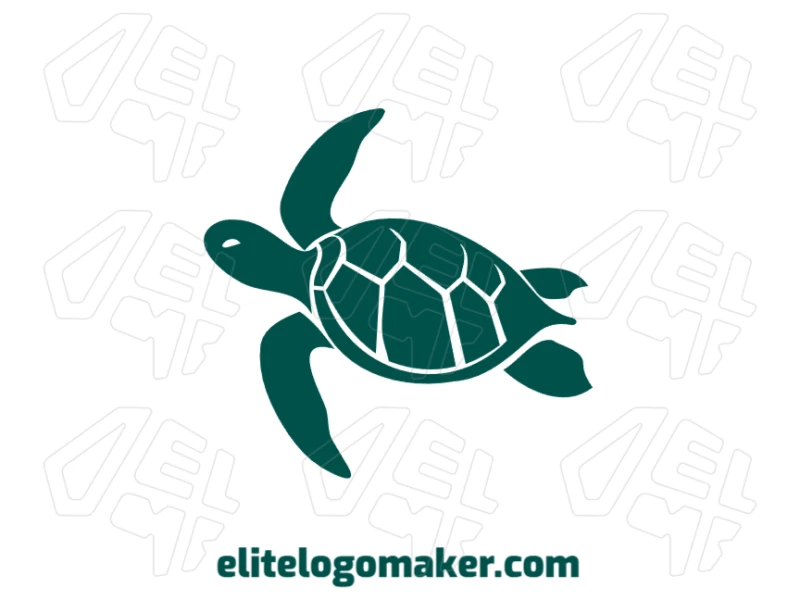 Green Turtle With Elegant Design - Elegant Logo Model Perfect logo design featuring an elegant green turtle in animal style, delivering a refined and graceful symbol for any brand.