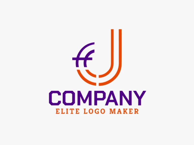 Logo design featuring the initial letters 'H' and 'J', creating a harmonious and modern symbol.