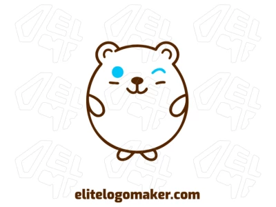 Cheap logo design featuring a hamster with a fun and minimalist design, creating a playful and approachable visual identity.