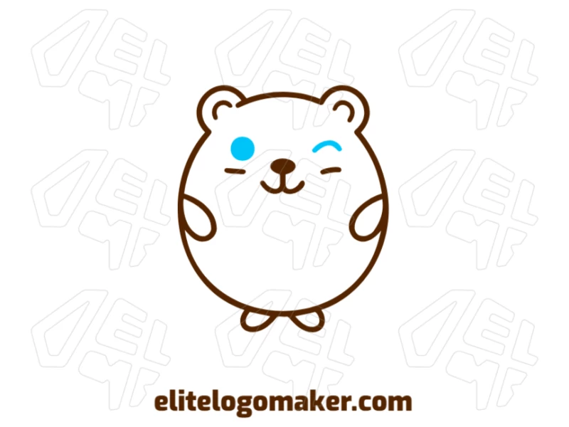 Hamster With A Fun And Minimalist Design: Logo Design Excellence Cheap logo design featuring a hamster with a fun and minimalist design, creating a playful and approachable visual identity.