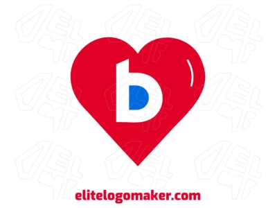 Pictorial logo featuring a heart combined with the letter "B", designed for a warm and meaningful visual identity.