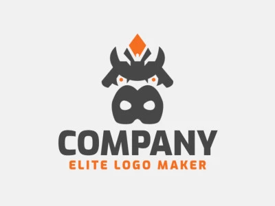 Create a memorable logo for your business in the shape of a hippo with simple style and creative design.