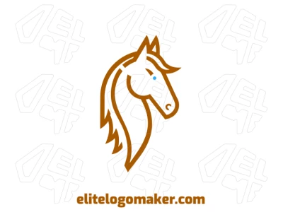 Business logo featuring a minimalist horse with elegant lines, creating a sleek and professional design.