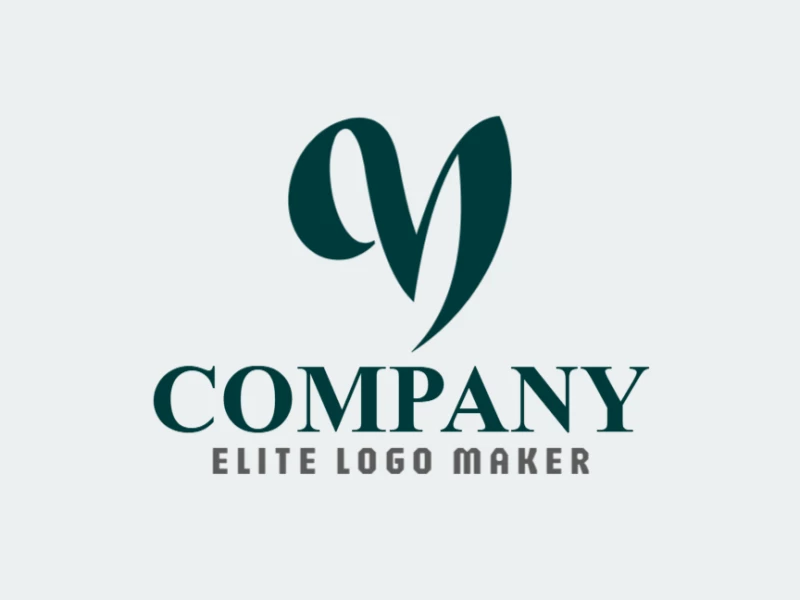 A simple and modern logo template featuring the initial letter 'M' in a minimalist style, designed for versatility and professional appeal.