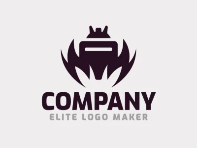 Logo Template for sale in the shape of an insect, the color used was blue.