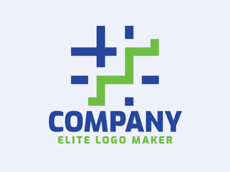 Modern logo design in the shape of a ladder combined with a hashtag with professional design and minimalist style. Ideal for different types of company.