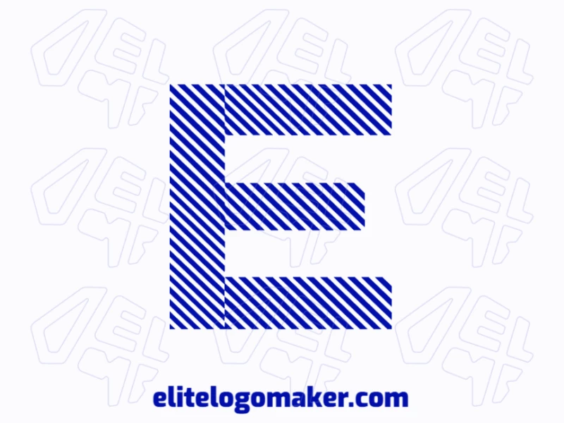 A cheap and creative logo featuring the letter 'and' in blue with several thin lines, designed in an initial letter style for a modern and dynamic appearance.