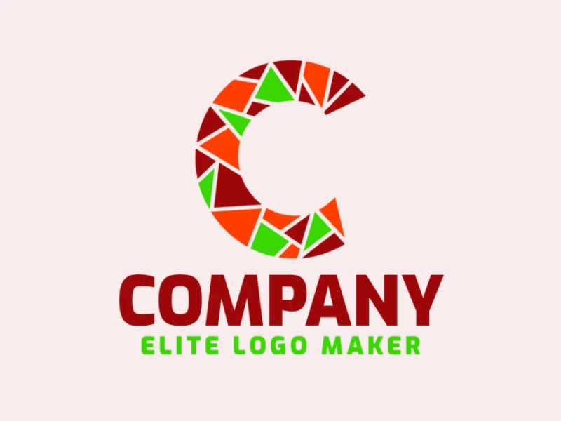 A dynamic mosaic-style logo showcasing the letter 'C', radiating energy and vibrancy.