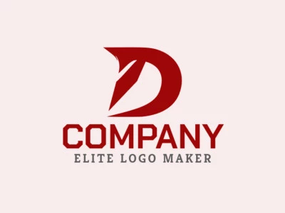 A flexible and skillfully crafted logo in the shape of a letter "D" with a touch of minimalist style.