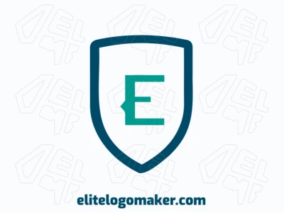 A creative emblem featuring the letter "E" inside a shield, designed with bold lines and a strong, balanced composition.