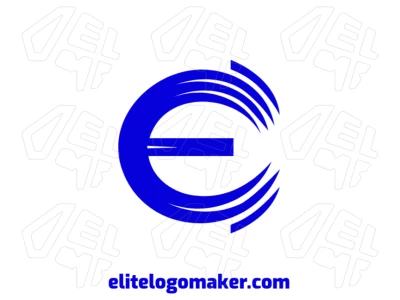 A modern logo featuring the letter "E" with a unique design, blending sharp angles and smooth curves for a sleek and contemporary look.