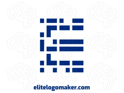 A letter 'E' with a corporate design, combining professionalism and style to create a strong company identity.