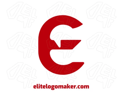 A modern logo template featuring the letter "E" with a minimalist concept, offering a sleek and clean design style.