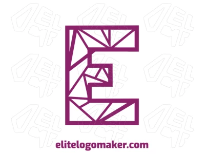 Business logo featuring the letter "E" in a mosaic style, combining geometric fragments for a bold and modern initial design.